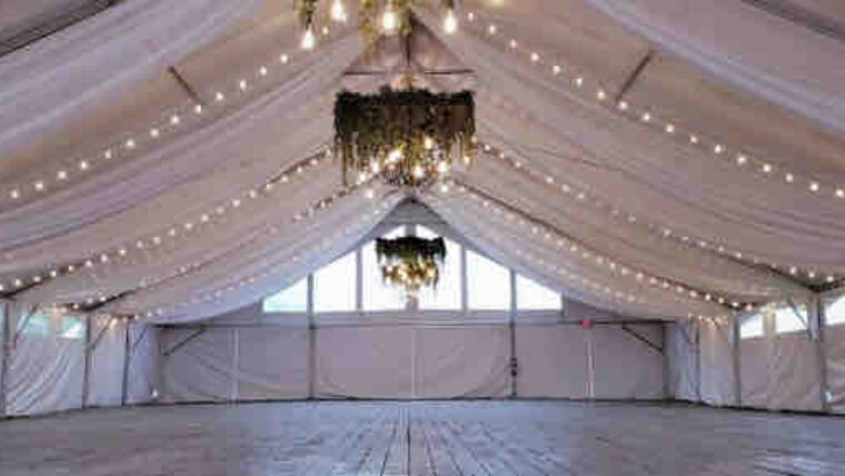 Tent Ceiling Draping- 20' x 20' Tent Decoration rental for events in Atlanta