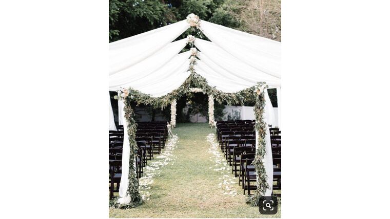 Tent Ceiling Draping- 20' x 30' Tent Decoration rental for events in Atlanta